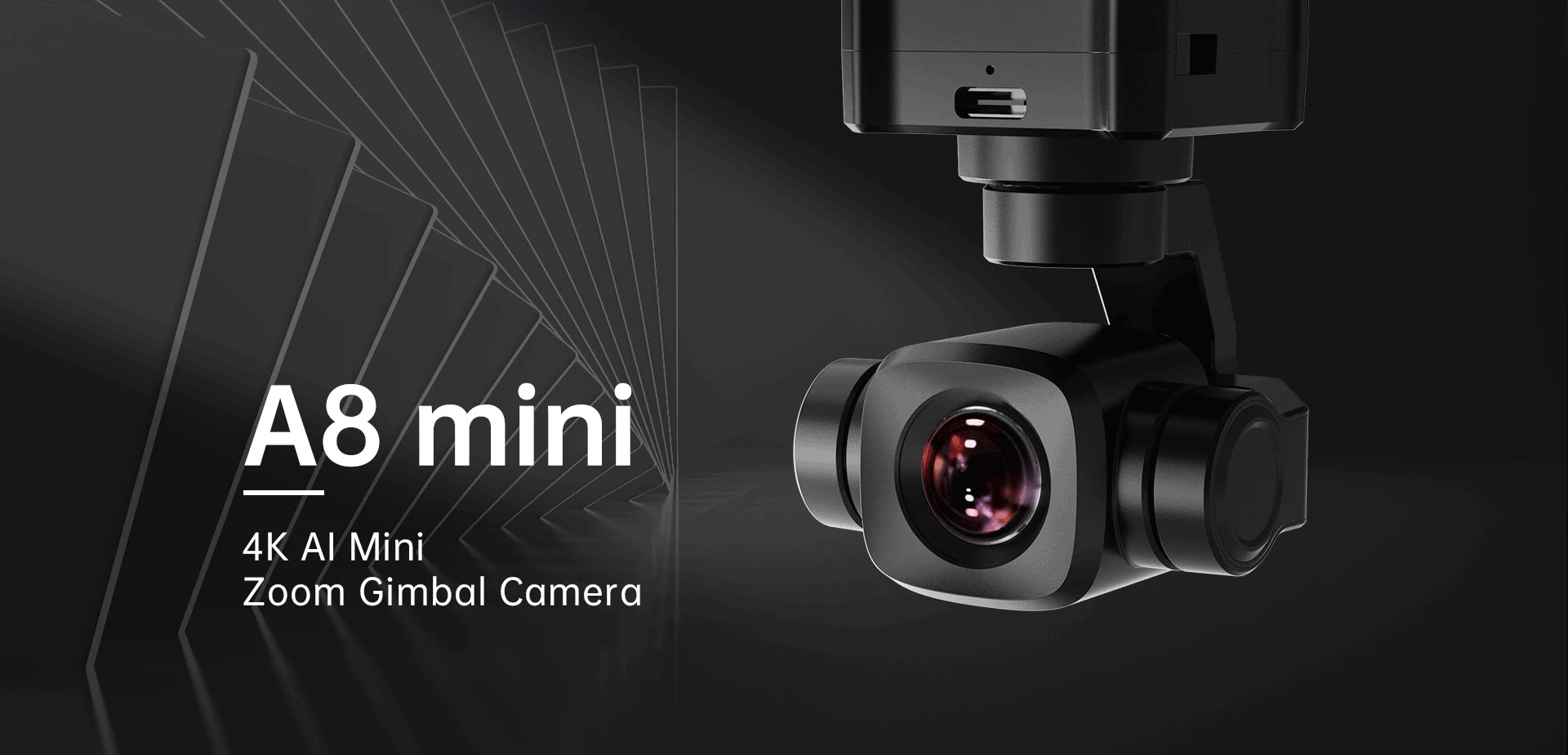 SIYI A8 mini 4K AI 8MP Ultra HD 6X Digitalzoom Gimbal-Kamera mit DVR 1/1,7 Zoll Sony Sensor 95g Leichtgewicht 55x55x70mm 10 Sony 1/1.7-inch, 8 MP effective resolution Aperture: F2.8 FOV