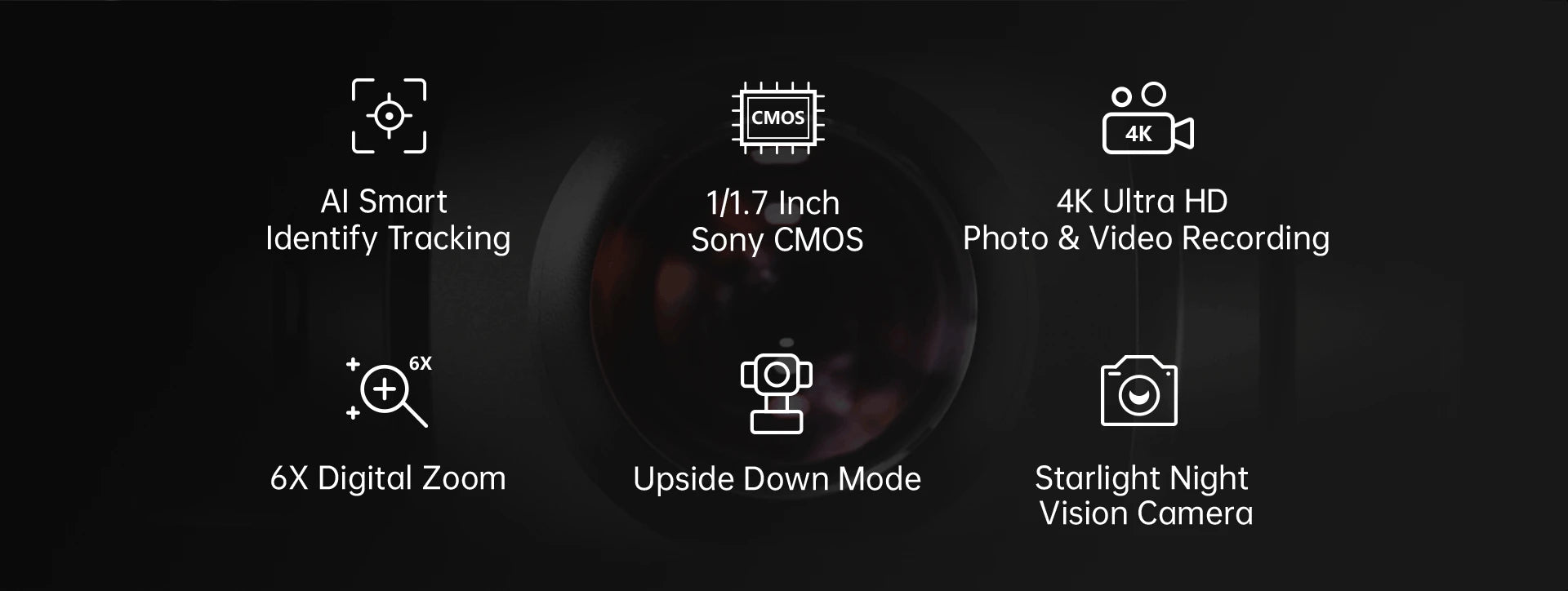 SIYI A8 mini 4K AI 8MP Ultra HD 6X Digitalzoom Gimbal-Kamera mit DVR 1/1,7 Zoll Sony Sensor 95g Leichtgewicht 55x55x70mm 11 Sony CMOS Photo & Video Recording 6X 6X Digital Zoom Upside Down