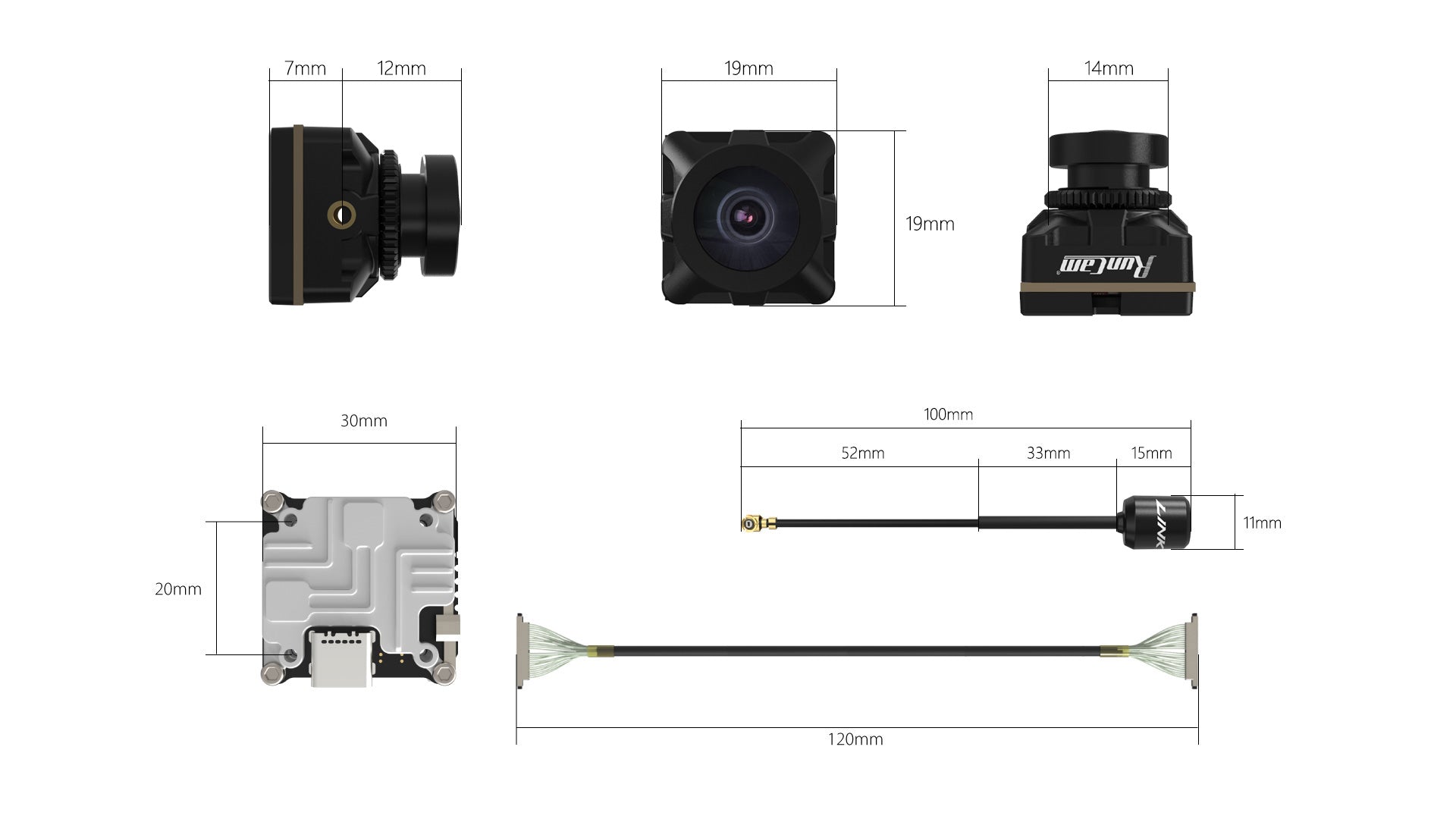 RunCam Link MIPI HD Kit, RUNCAM MIPI Image Sensor 1/2.9” resolution 1280*720@60f