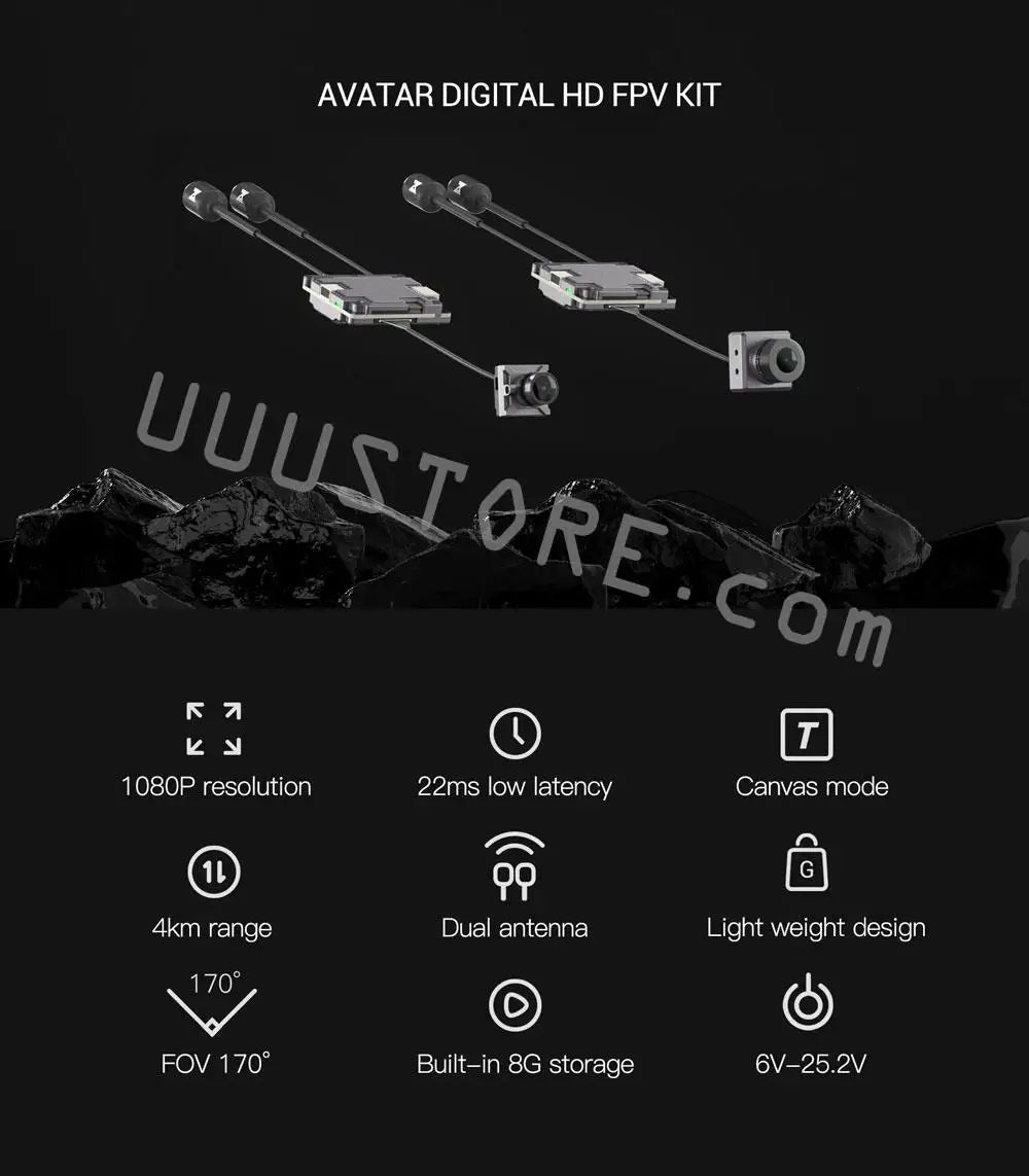 Walksnail Avatar HD Camera VTX Kit