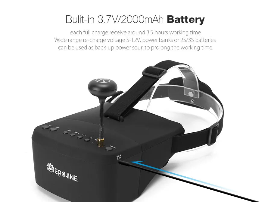 each full charge receive around 3.5 hours working time Wide range re-charge voltage 5-12