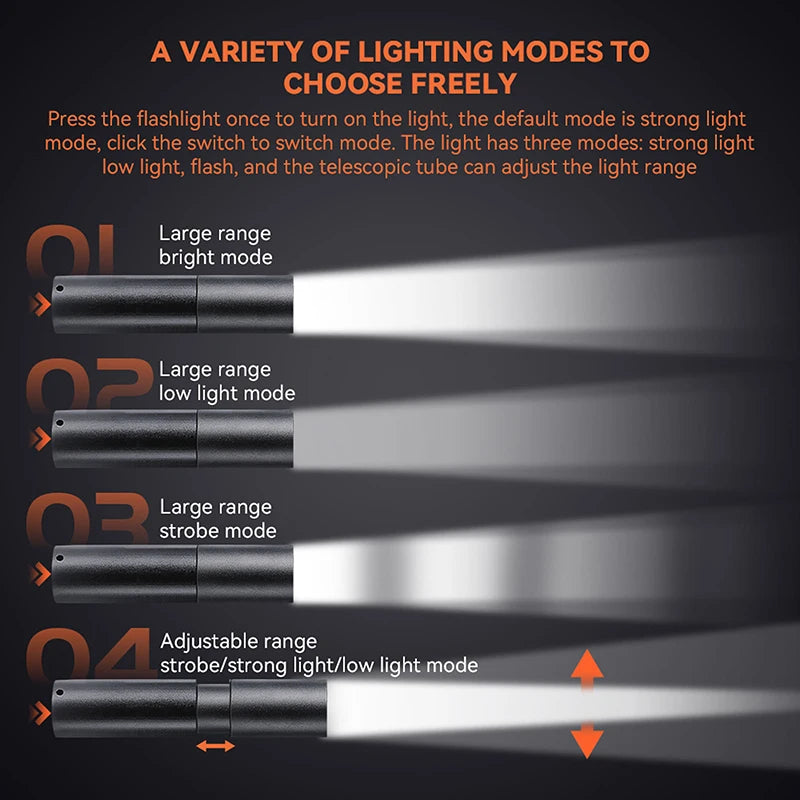 Night Light For Dji, the light has three modes: strong light low light; flash, and the telescopic