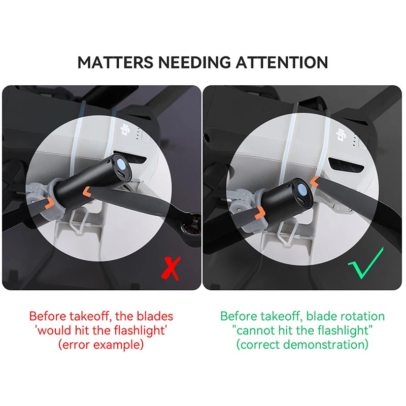 Night Light For Dji, MATTERS NEEDING ATTENTION Before takeoff . blade rotation 'cannot