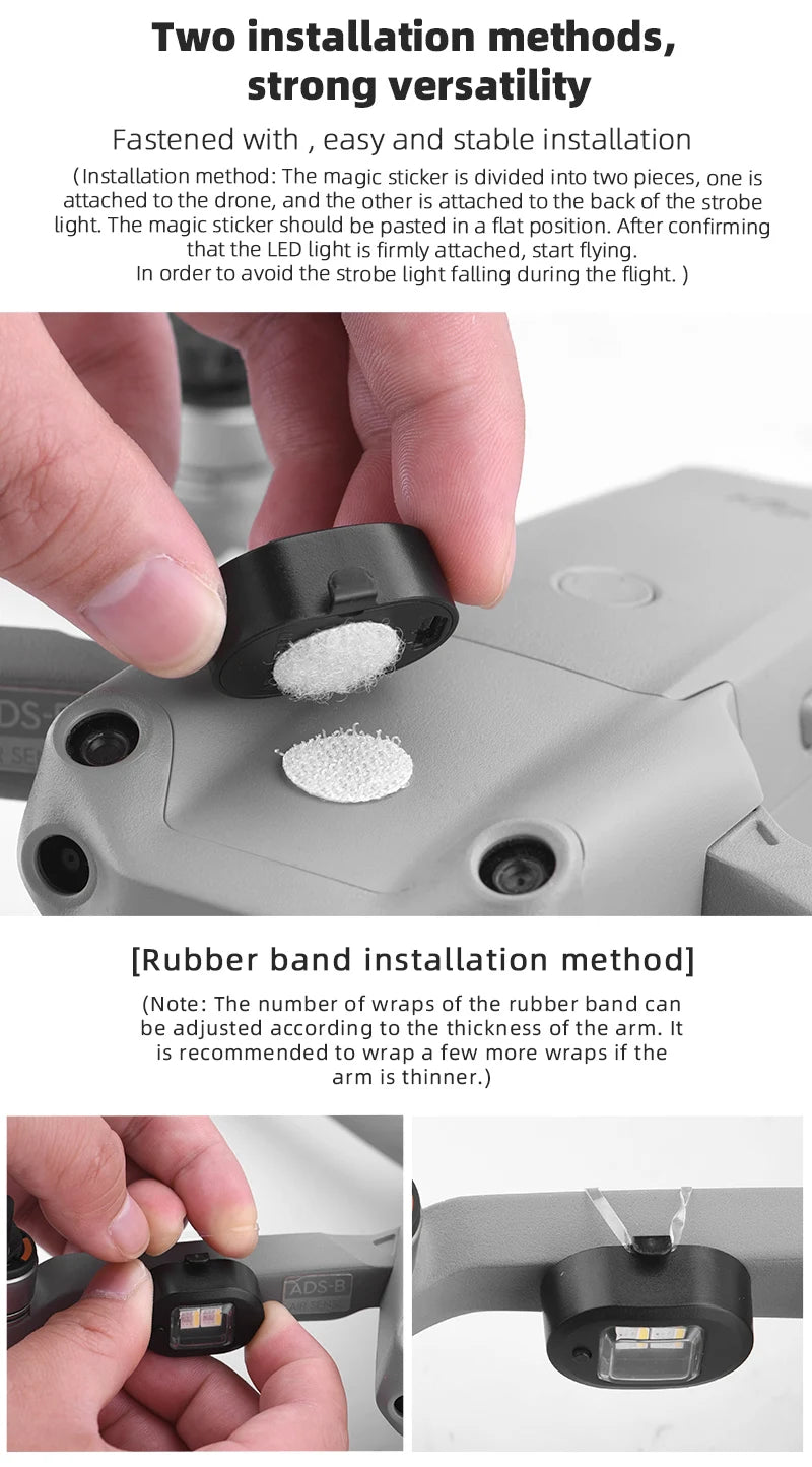 magic sticker is divided into two pieces, one is attached to the drone, and the other is