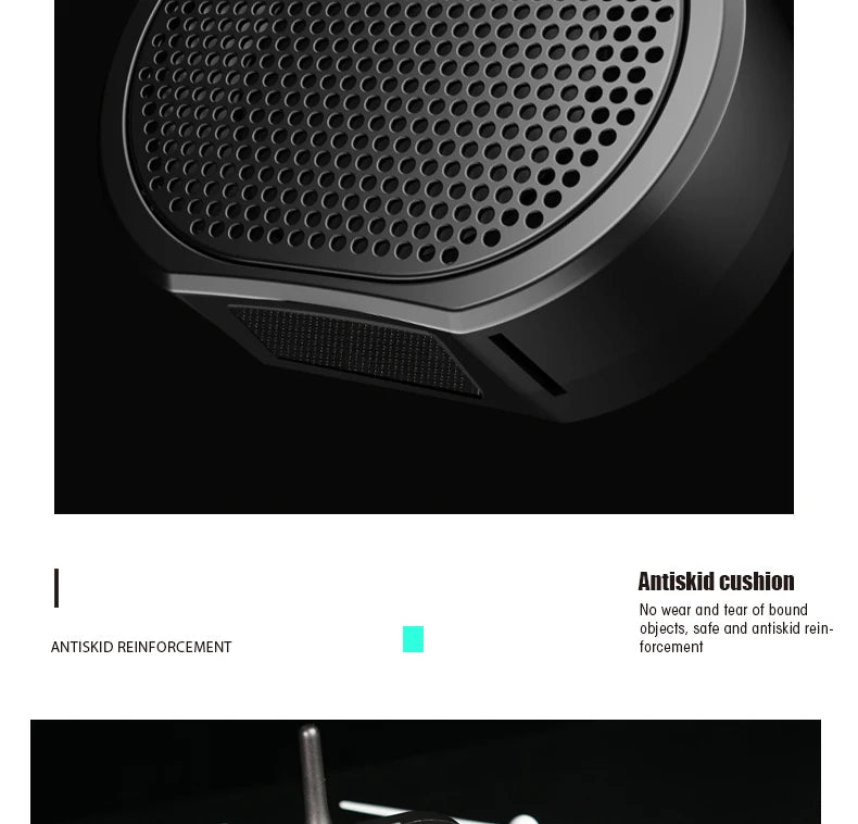 Drone Speaker Megaphone, Antiskid cushion No wear and tear of bound objects, safe and antiskid .