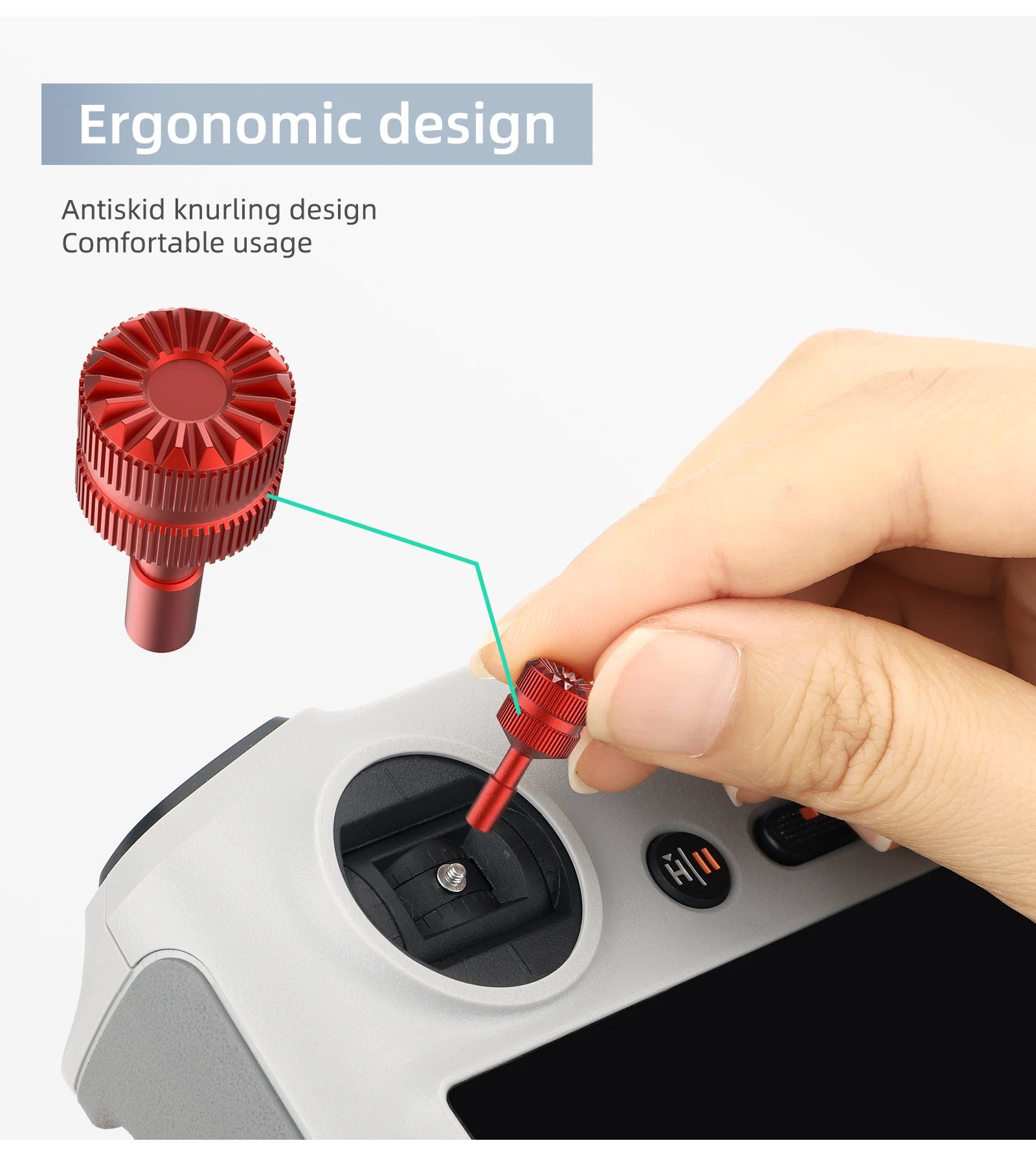 Ergonomic design Antiskid knurling design Comfortable