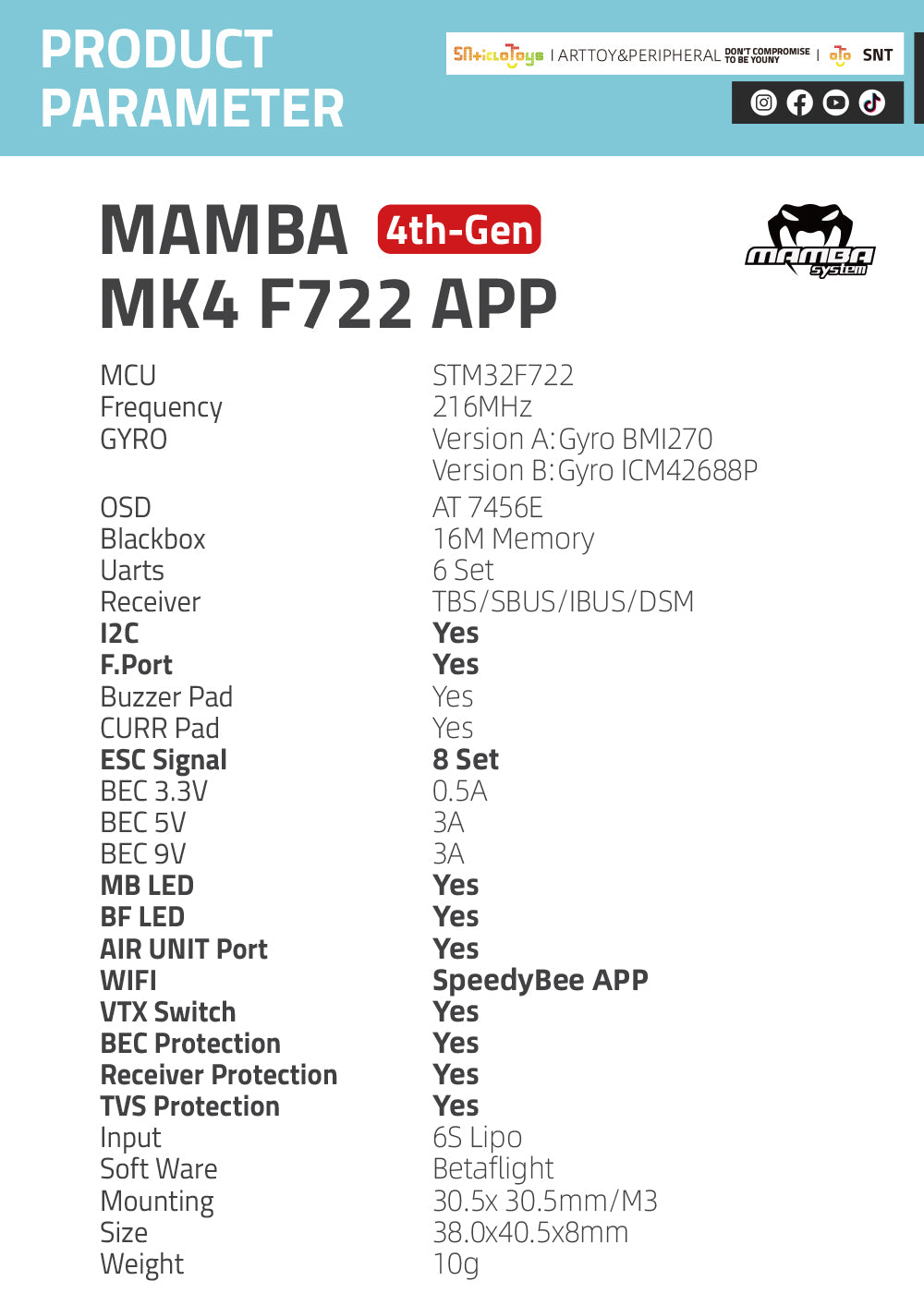 eystew MK4 F722 APP MCU STM3Z