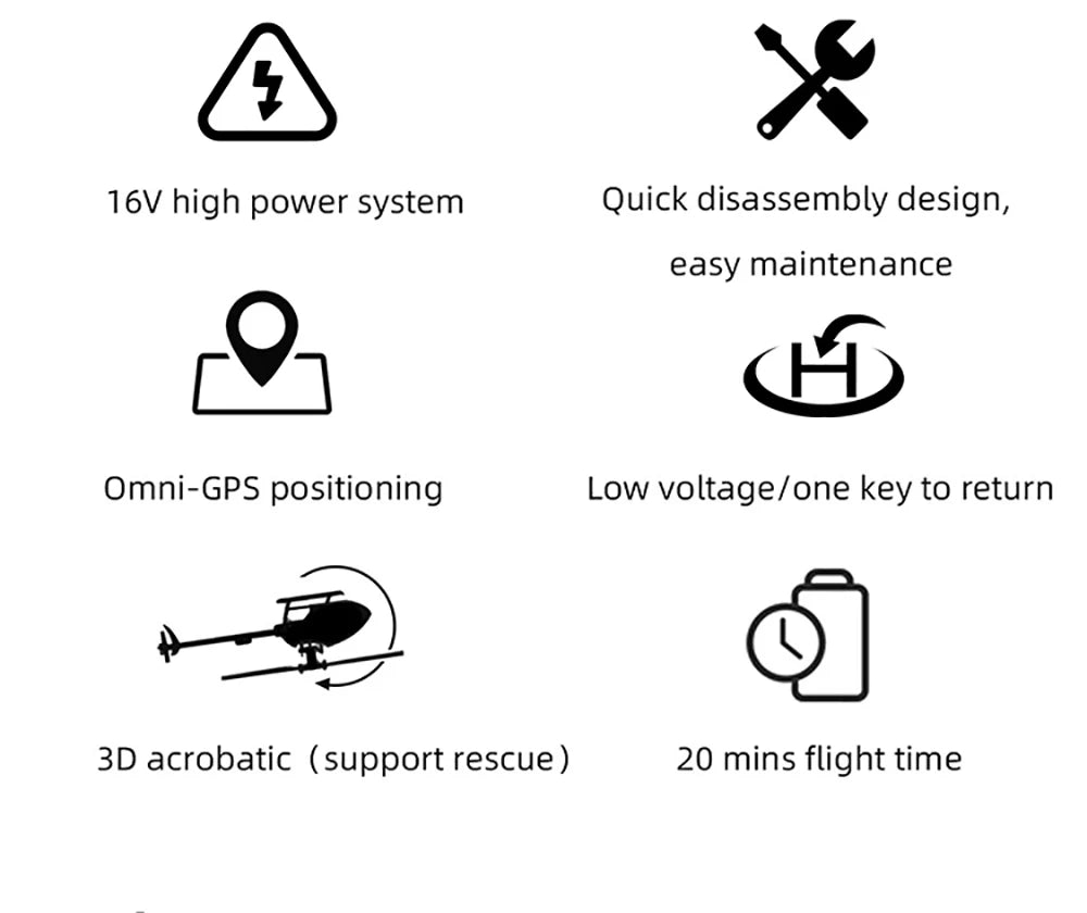 Fly Wing FW450L V2.5 RC Hubschrauber – Fernbedienung RTF FBL 3D GPS APP Automatische Rückkehr mit H1 Flugsteuerungssystem 6CH Hubschrauber für Erwachsene 36 Fly Wing FW450L V2.5 RC Helicopters, X 16V high power system Quick disassembly design, easy maintenance Omni