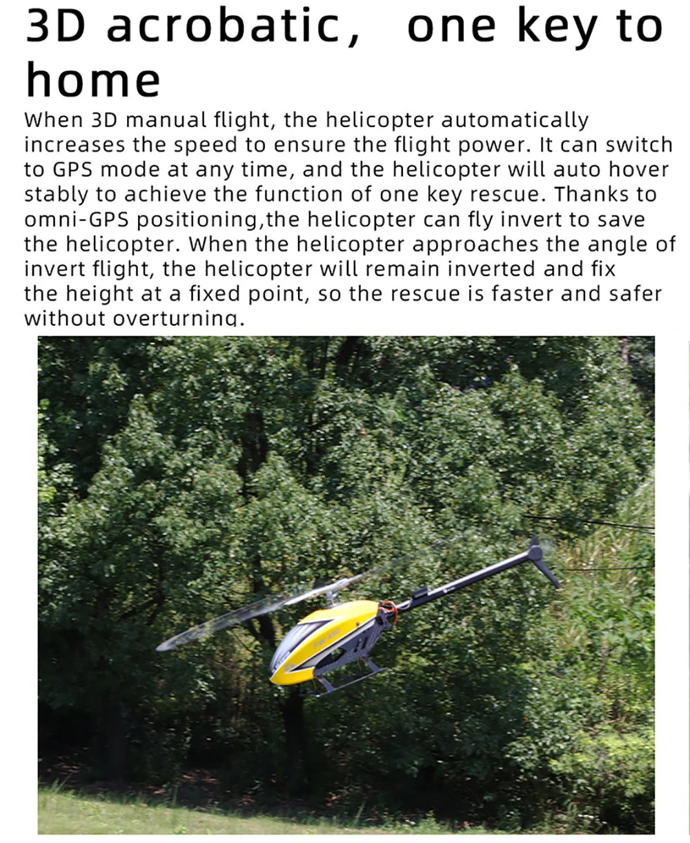 Fly Wing FW450L V2.5 RC Hubschrauber – Fernbedienung RTF FBL 3D GPS APP Automatische Rückkehr mit H1 Flugsteuerungssystem 6CH Hubschrauber für Erwachsene 44 Fly Wing FW450L V2.5 RC Helicopters, the helicopter can fly invert to save the helicopter . thanks to omni-GPS