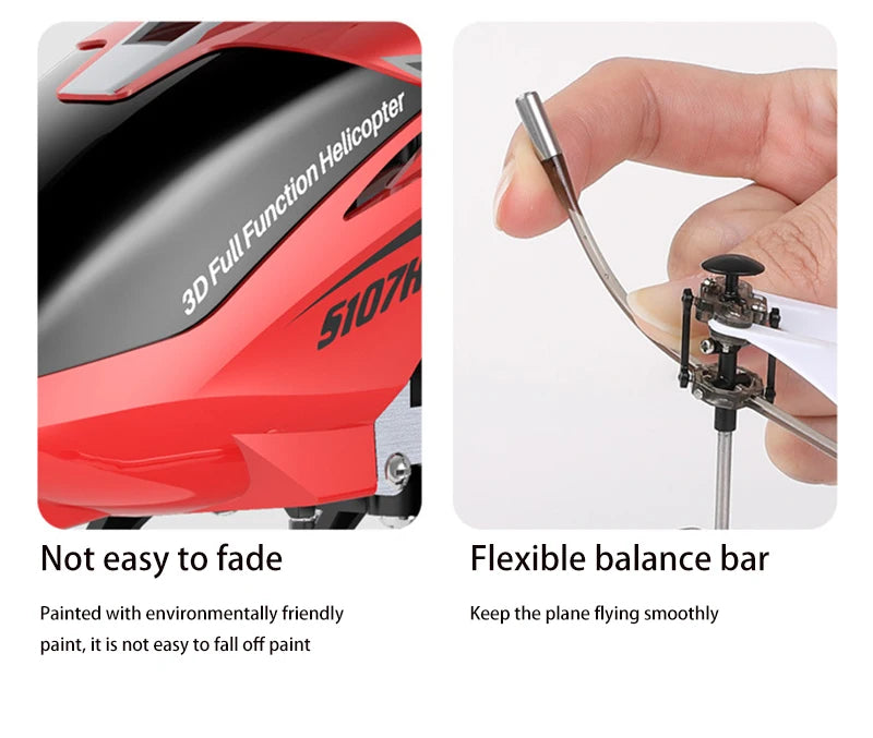 SYMA S107H Rc Helicopter, Helicopter 1 51074 is painted with environmentally friendly paint, it is not easy to