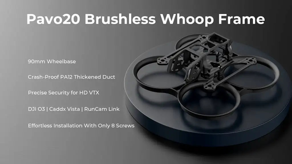 BETAFPV Pavo20, Pavo2o Brushless Whoop Frame 9Omm Wheelbase Crash-Pro