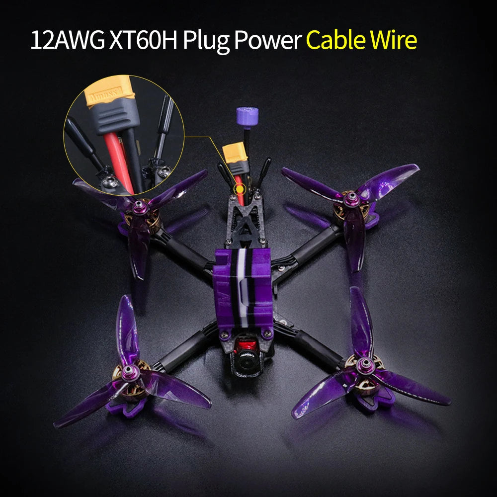 TCMMRC LAL5 Racing Drone, 12AWG XTGOH Plug Power Cable Wir