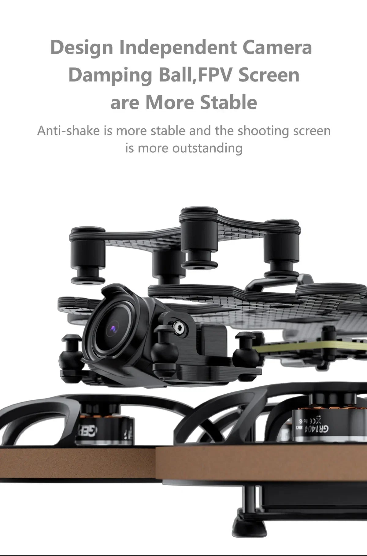 GEPRC Cinelog25 V2 HD Wasp FPV, Design Independent Camera Damping Ball,FPV Screen are More Stable . Anti-shake