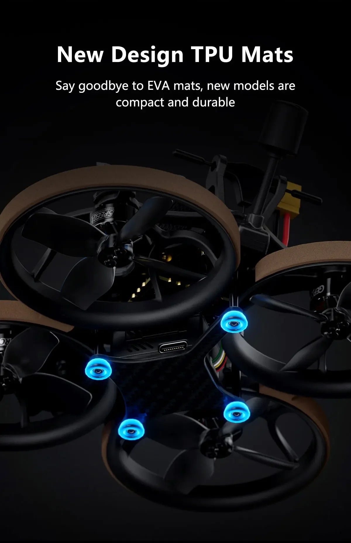 GEPRC Cinelog25 V2 HD Wasp FPV, New Design TPU Mats goodbye to EVA mats, new models are compact and durable