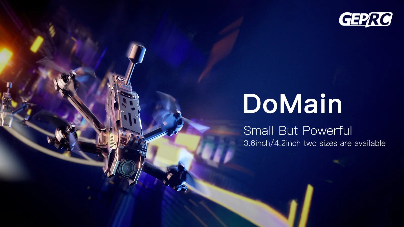 GEPRC DoMain3.6 HD O3 Freestyle FPV Drone, GEPRC DoMain Small But Powerful 3.6inch/4.2inch two sizes are