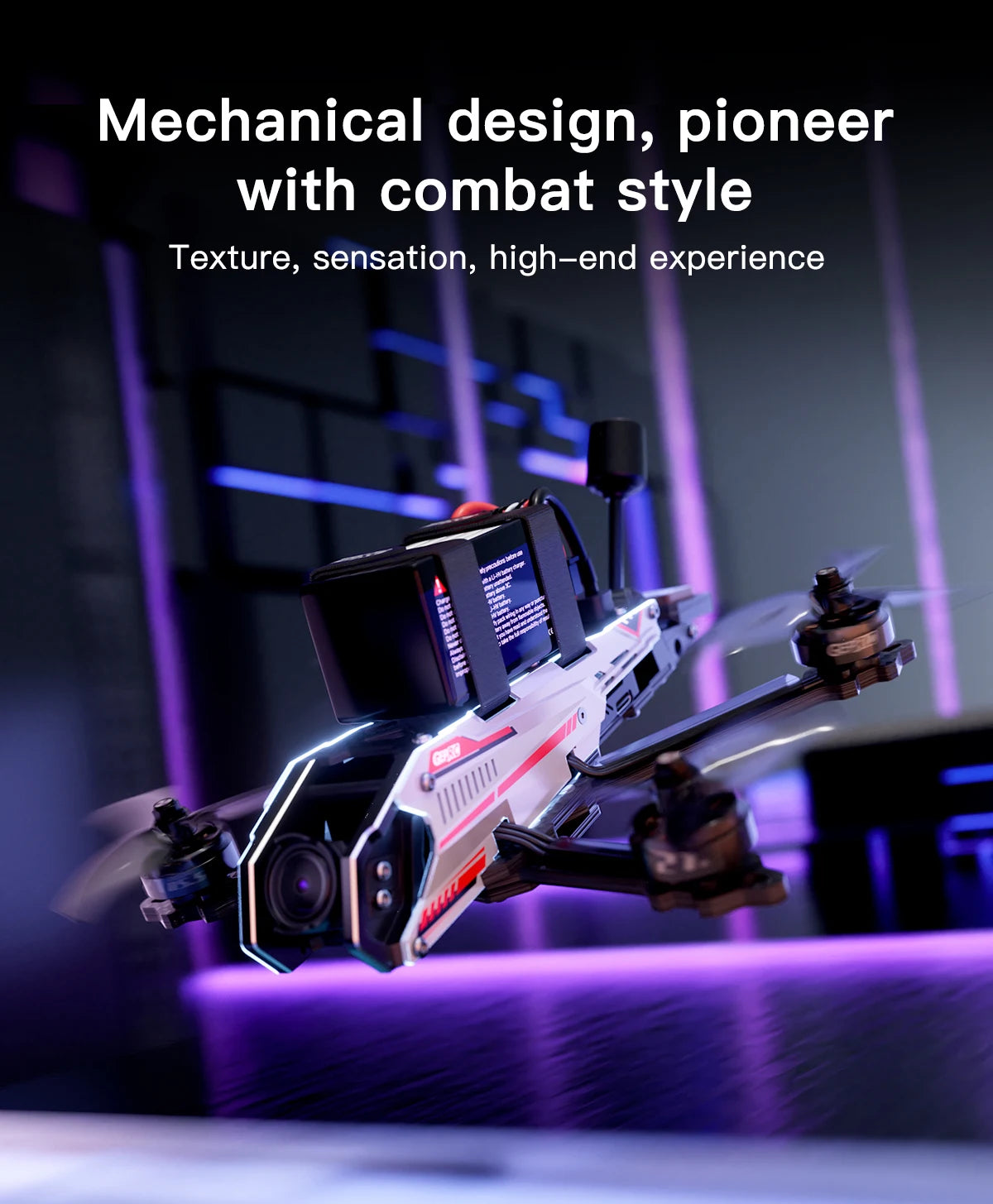 GEPRC DoMain3.6 HD O3 Freestyle FPV Drone, Mechanical design, pioneer with combat style Texture, sensation, high-end experience C T