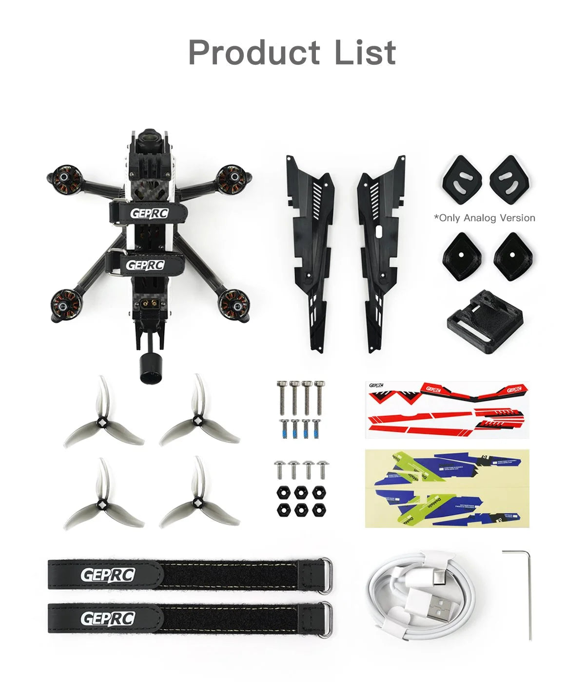 GEPRC DoMain3.6 HD O3 Freestyle FPV Drone, GEPRC *Only Analog Version *GEPRC TTTT TTT 