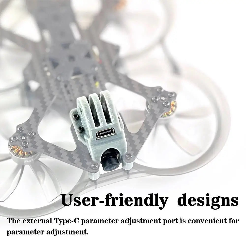 DarwinFPV CineApe  25 FPV Drone, the external Type-C parameter adjustment port is convenient for parameter adjustment.