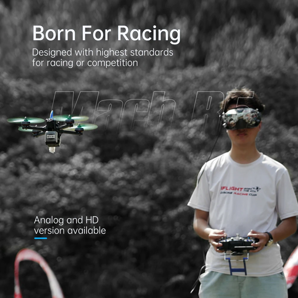 iFlight Mach R5 HD FPV Drone, Born For Racing Designed with highest standards for racing or competition Teh / ULp