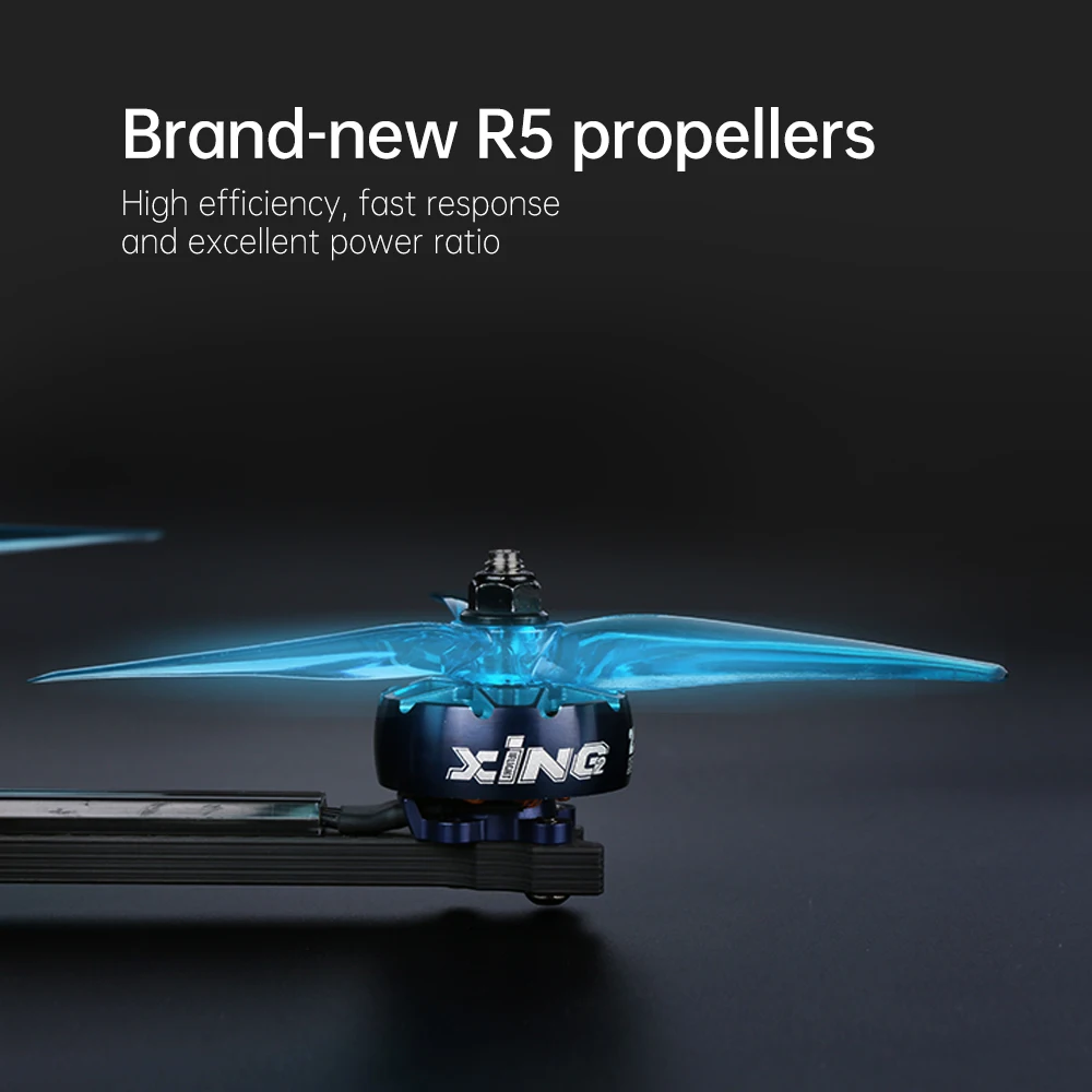 iFlight Mach R5 HD FPV Drone, Brand-new R5 propellers High efficiency, fast response and excellent power ratio 
