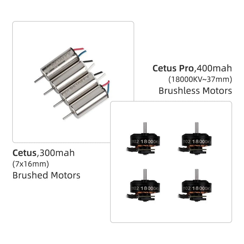 BETAFPV Cetus Pro/Cetus Racing Drone, Cetus Pro,4OOmah (18000KV37mm) Brushless