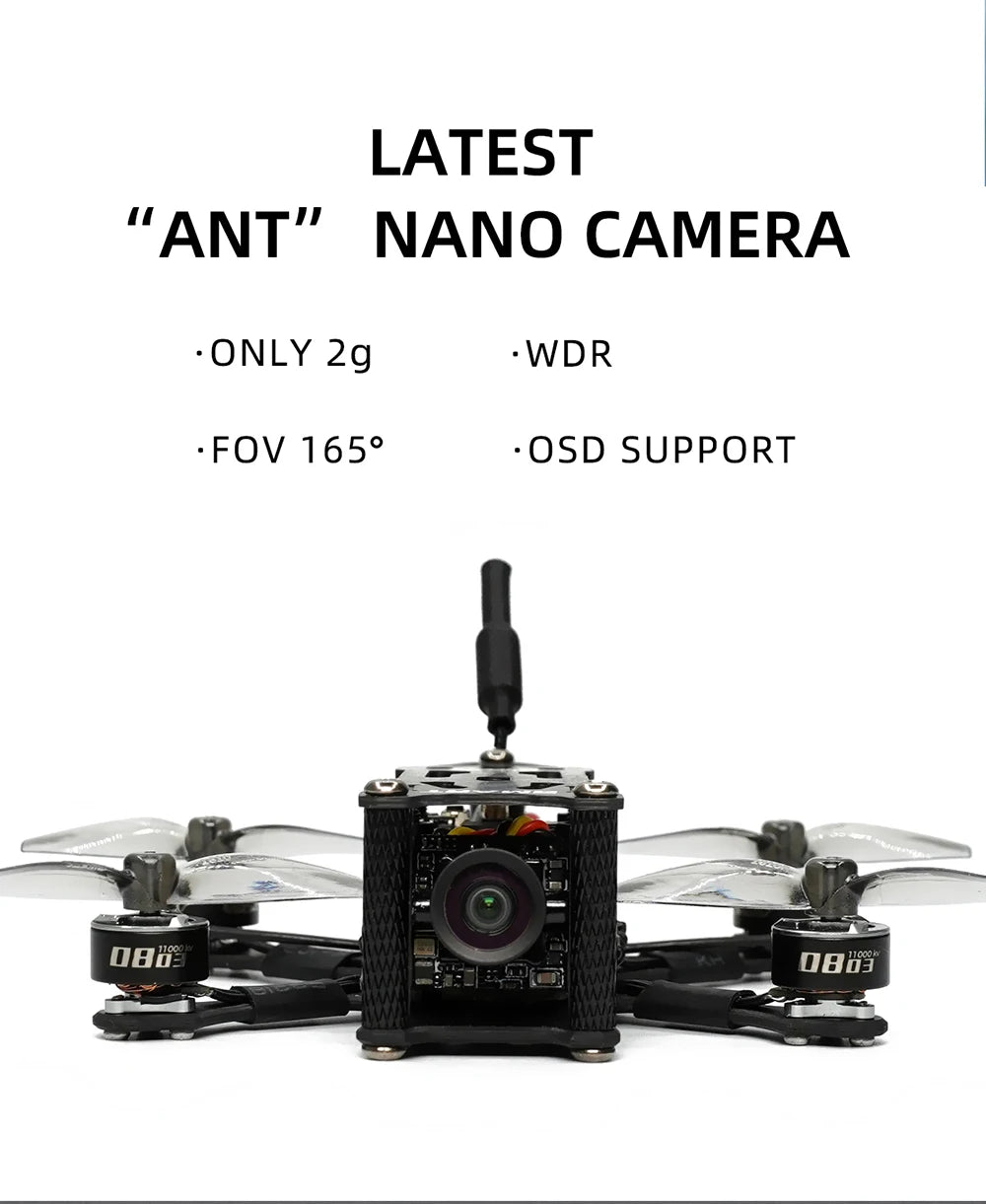 GEPRC SMART16 Freestyle FPV Racing Drohne STABIL F411 BLheli_S 12A 5,8G 200mW 2S 78mm 1,6 Zoll Tiny Quadcopter RTF 9 GEPRC SMART16 Freestyle FPV, NANO CAMERA 'ONLY 2g WDR 'FOV 1650