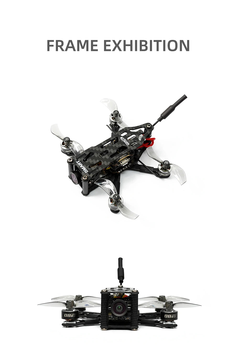 GEPRC SMART16 Freestyle FPV Racing Drohne STABIL F411 BLheli_S 12A 5,8G 200mW 2S 78mm 1,6 Zoll Tiny Quadcopter RTF 17 FRAME EXHIBITION DBbg 0 1