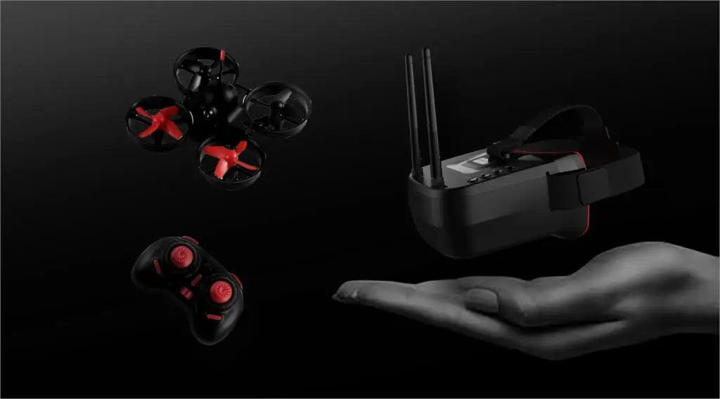 RTF Micro FPV RC Racing Drone Quadcopter Spielzeug mit 5,8G S2 1000TVL 40CH Kamera 3 Zoll VR009 FPV Schutzbrille VR Headset Hubschrauber Drohne 17 RTF Micro FPV RC Racing Drone, 5 Eye ring: protect the surrounding parts of the eyes, so that the wear more comfortable