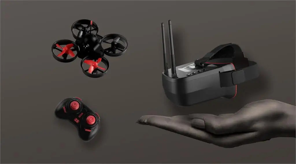 RTF Micro FPV RC Racing Drone Quadcopter Spielzeug mit 5,8G S2 1000TVL 40CH Kamera 3 Zoll VR009 FPV Schutzbrille VR Headset Hubschrauber Drohne 22 RTF Micro FPV RC Racing Drone Quadcopter Toys with 5.