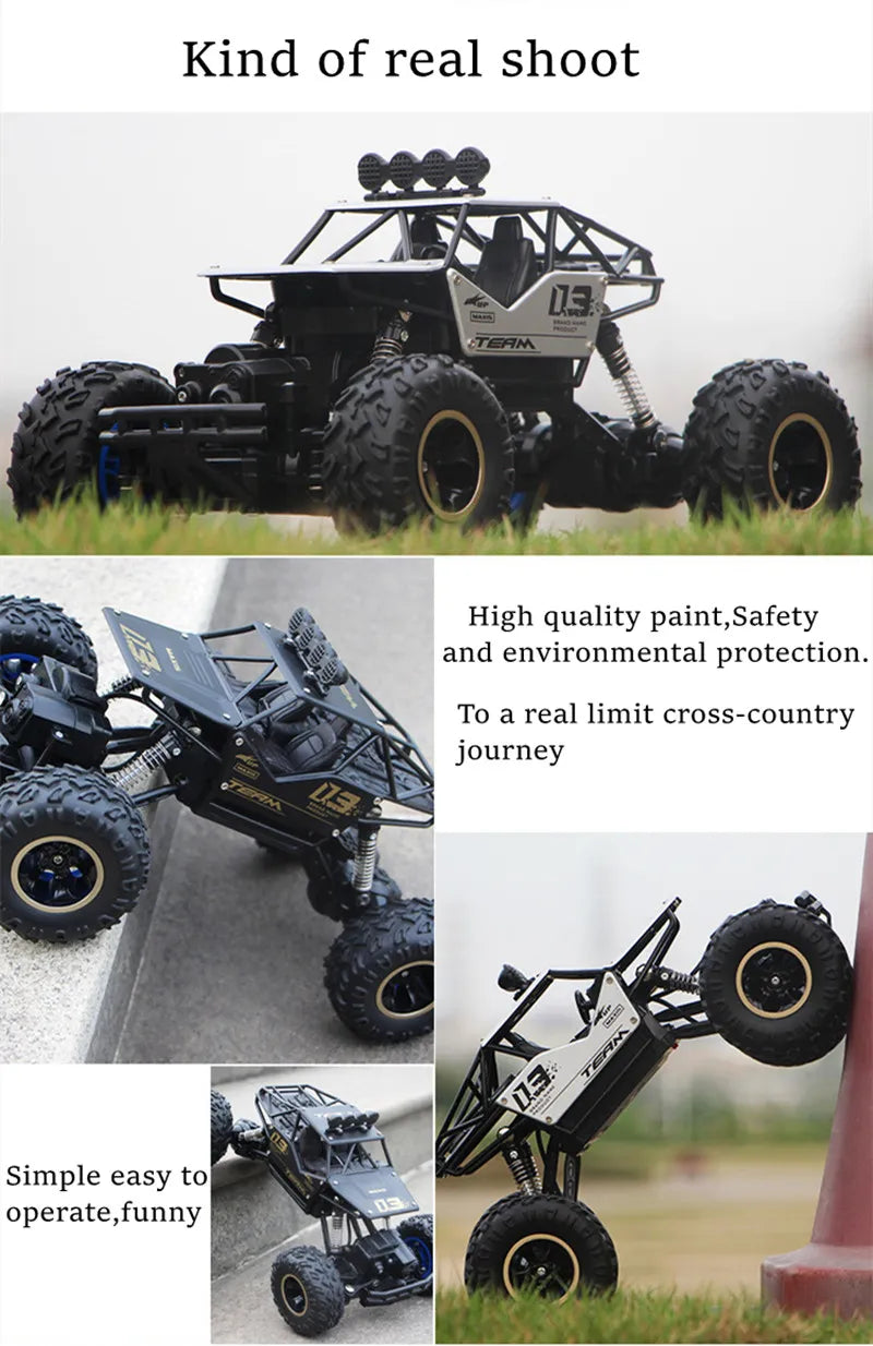 ZWN RC Car - 1:12 / 1:16 4WD mit LED-Leuchten 2,4 G Funkferngesteuerte Autos Buggy Off-Road Control Trucks Jungenspielzeug für Kinder 44 ZWN RC Car, kind of real shoot 03 FaM High quality paint,safety and environmental protection To