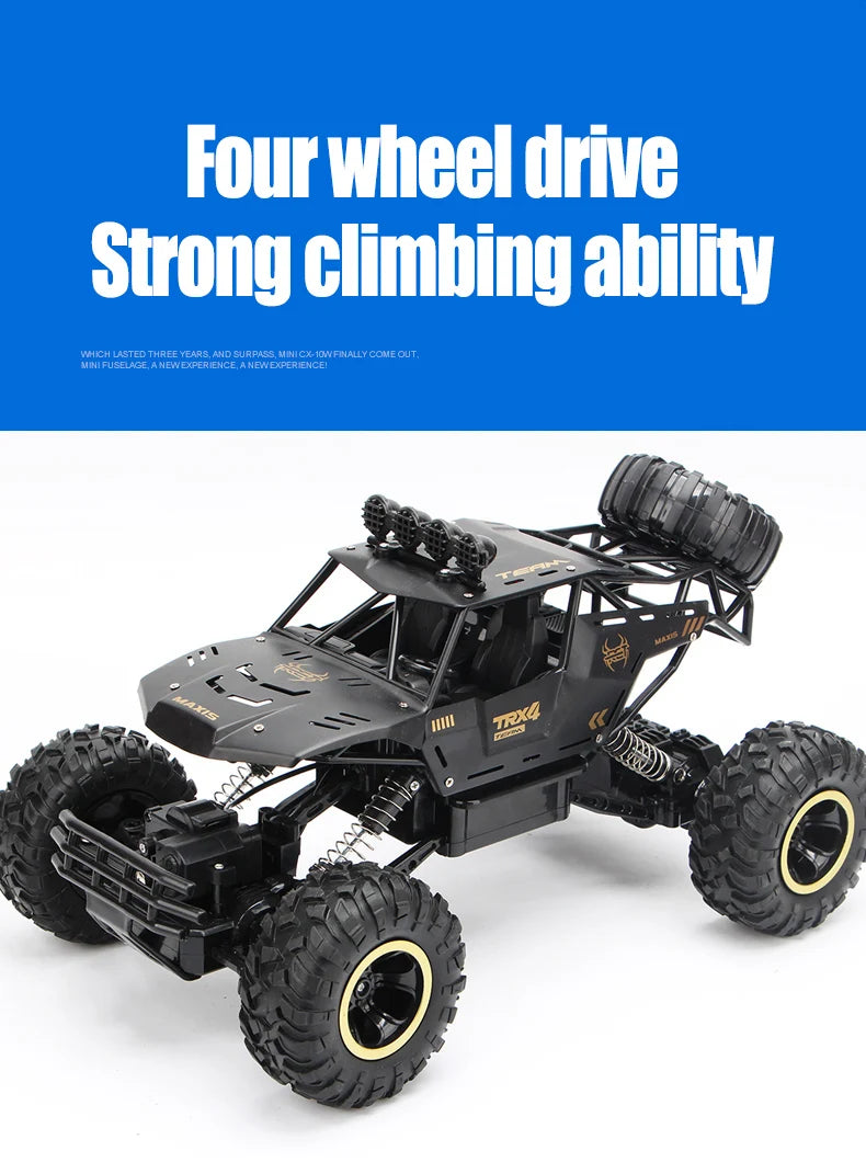 ZWN RC Car - 1:12 / 1:16 4WD mit LED-Leuchten 2,4 G Funkferngesteuerte Autos Buggy Off-Road Control Trucks Jungenspielzeug für Kinder 58 ZWN RC Car, four wheel drive Sbongclimbingability WhCh sTeThrge