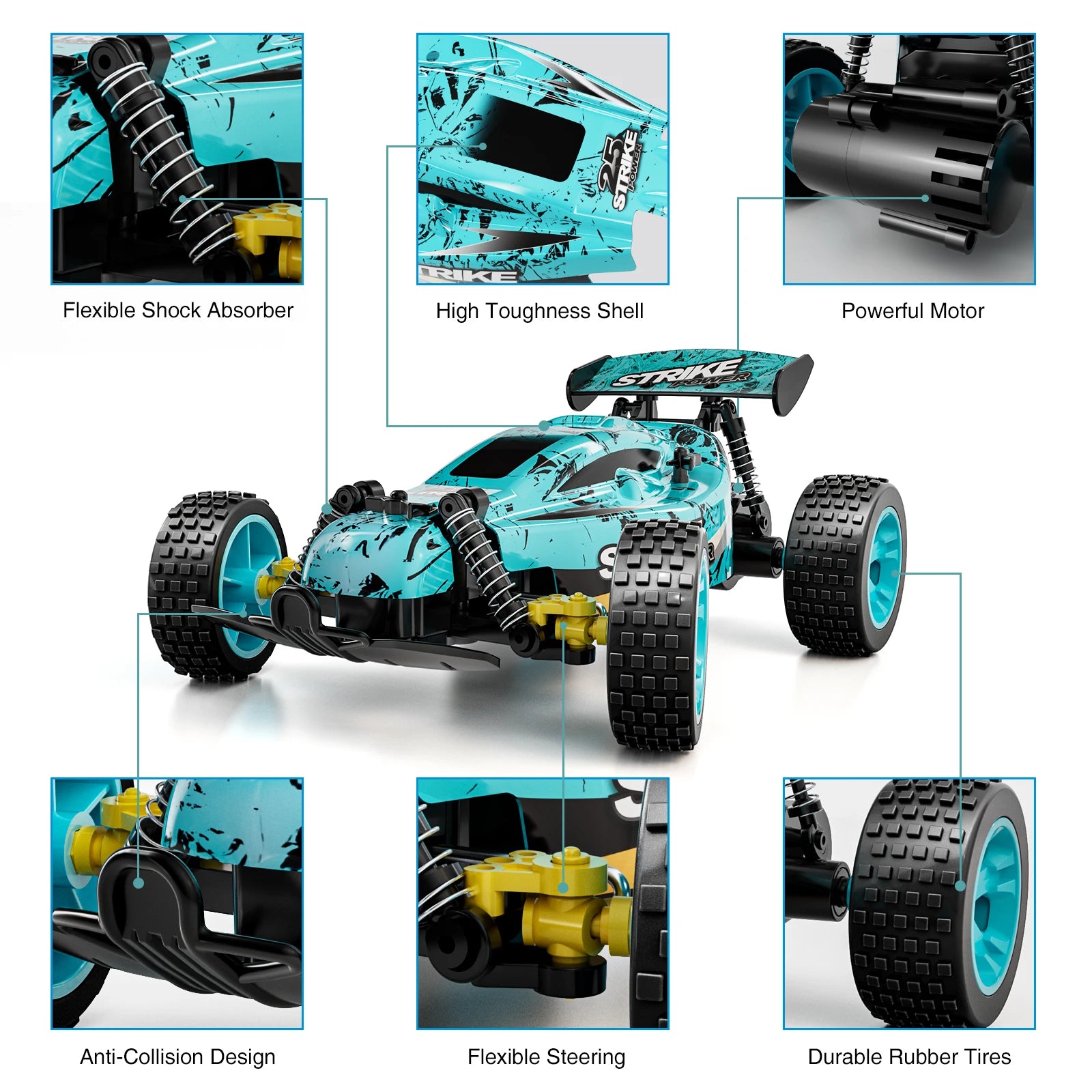 Sinovan RC Car 20km/h High Speed Car - Radio Controled Machine 1:18 Remote Control Car Toys For Children Kids Gifts RC Drift 24 Sinovan RC Car, M 0 E Flexible Shock Absorber High Toughness Shell Powerful Motor