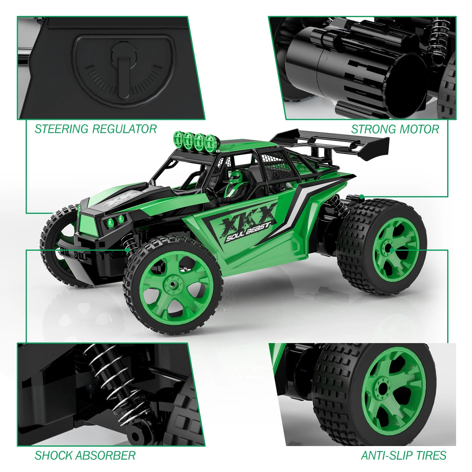 Sinovan RC Car 20km/h High Speed Car - Radio Controled Machine 1:18 Remote Control Car Toys For Children Kids Gifts RC Drift 27 Sinovan RC Car, STEERING REGULATOR STRONG MOTOR @' SHOCK ABSOR
