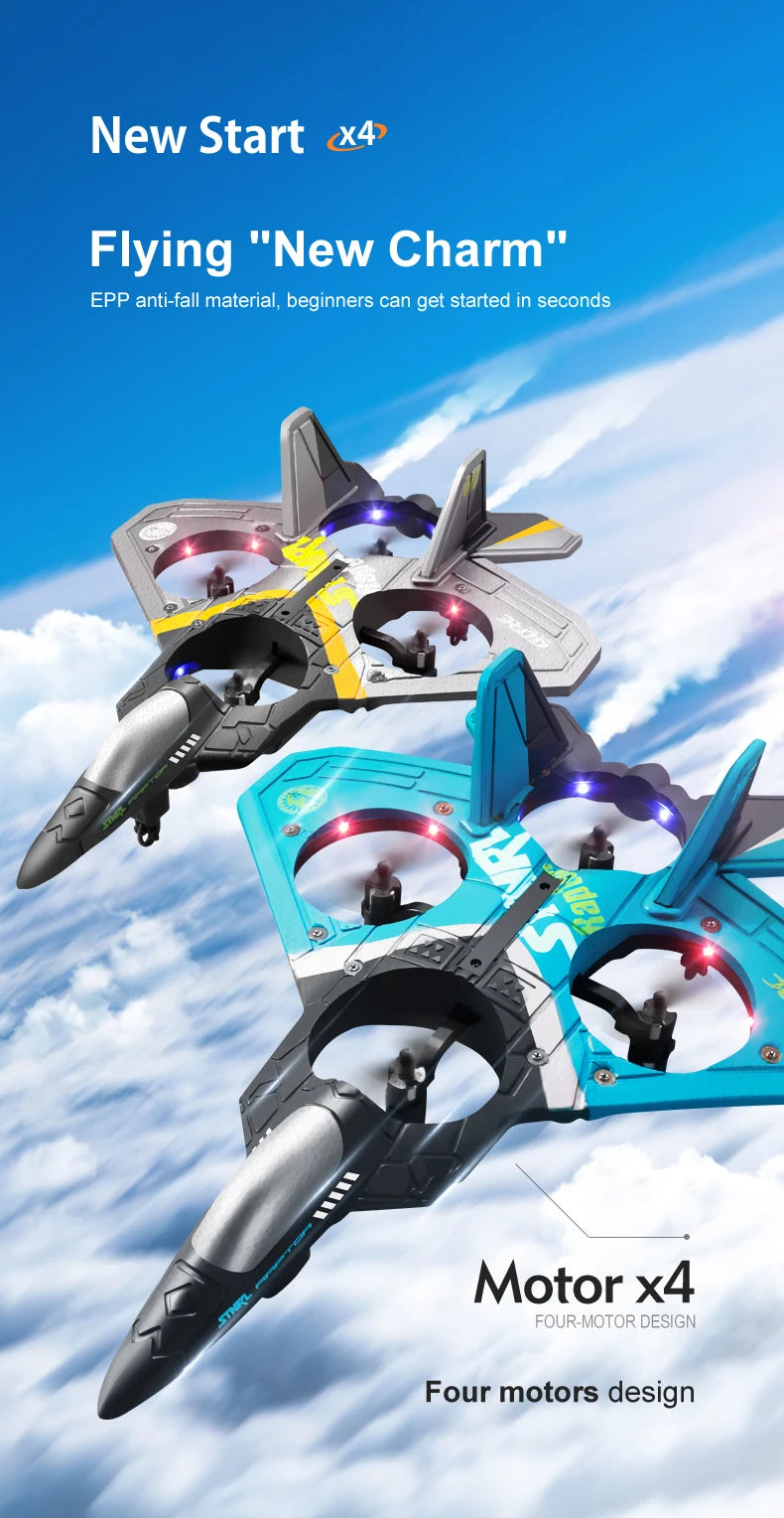 Rc Plane V17, 4 Flying "New Charm" EPP anti-fall material, beginners can get started in