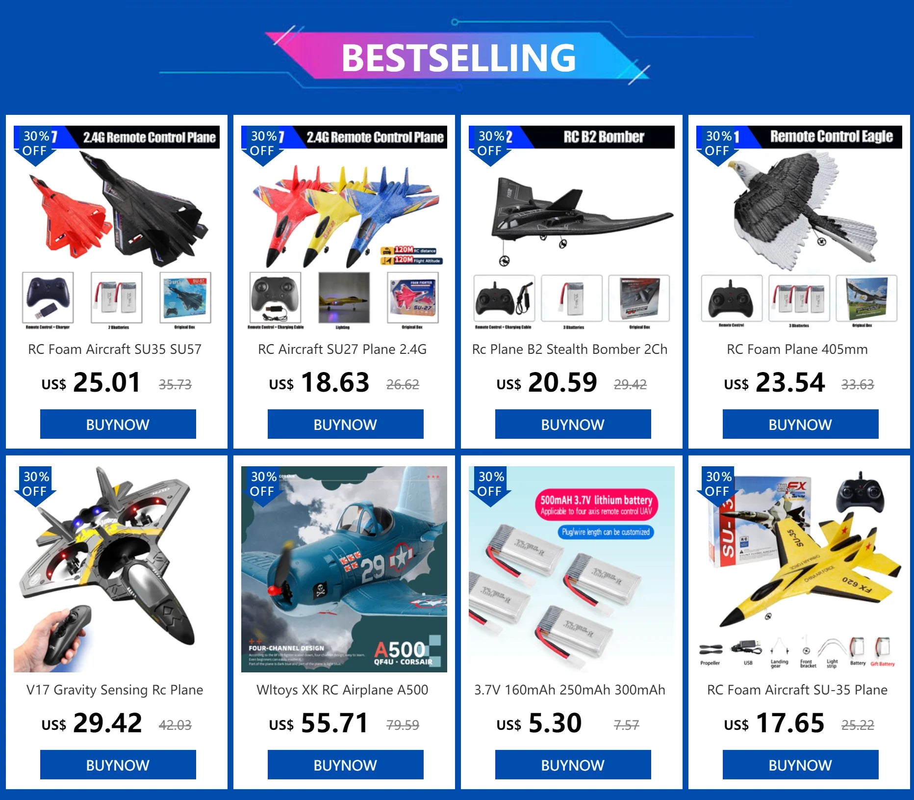 RC Foam Aircraft SU35 SU57 RC Aircraft 2Ch 