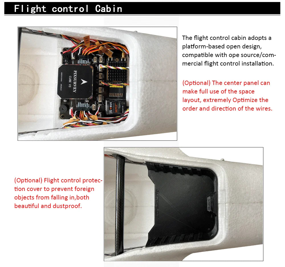 Makeflyeasy Striver mini (Hand Version), flight control cabin adopts a platform-based open design, compatible with ope source
