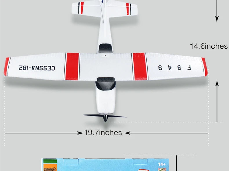 WLtoys F949 Airplane, 14.6inches 281-VNSS3J 6 v 6] 19.7
