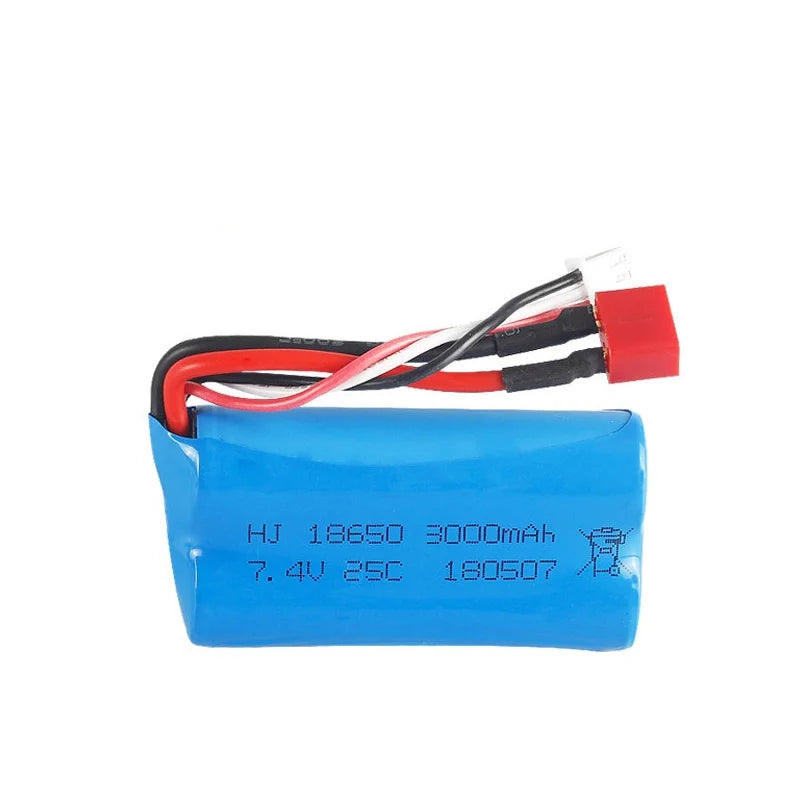 7.4V 3000mAh 18650 Lipo Battery for Wltoys, TERFPV Battery Number : 1-3Pcs Specifications Name: 7.4