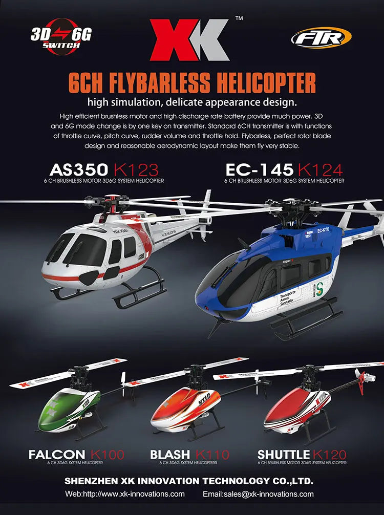 WLtoys XK K123 Rc Helicopter, XK INNOVATION TECHNOLOGY CO_LTD: https://www