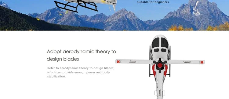 WLtoys XK K123 Rc Helicopter, radvnamic design blades can provide enough power and body stabilization .