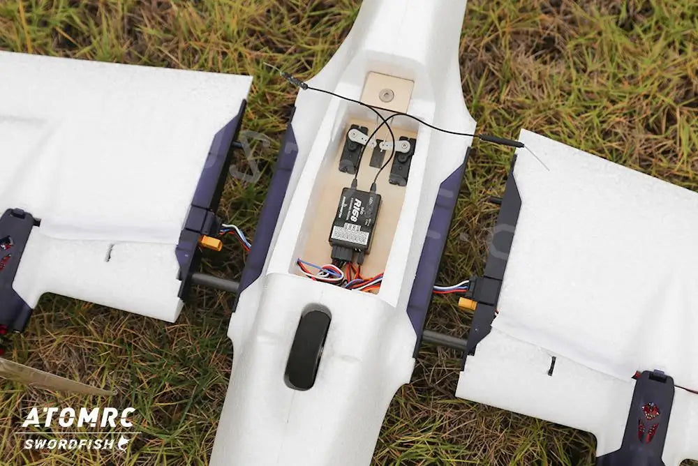 ATOMRC Swordfish Fixed Wing Aircraft, we use lots of plastic injection parts to reduce the wight, size and also improved the