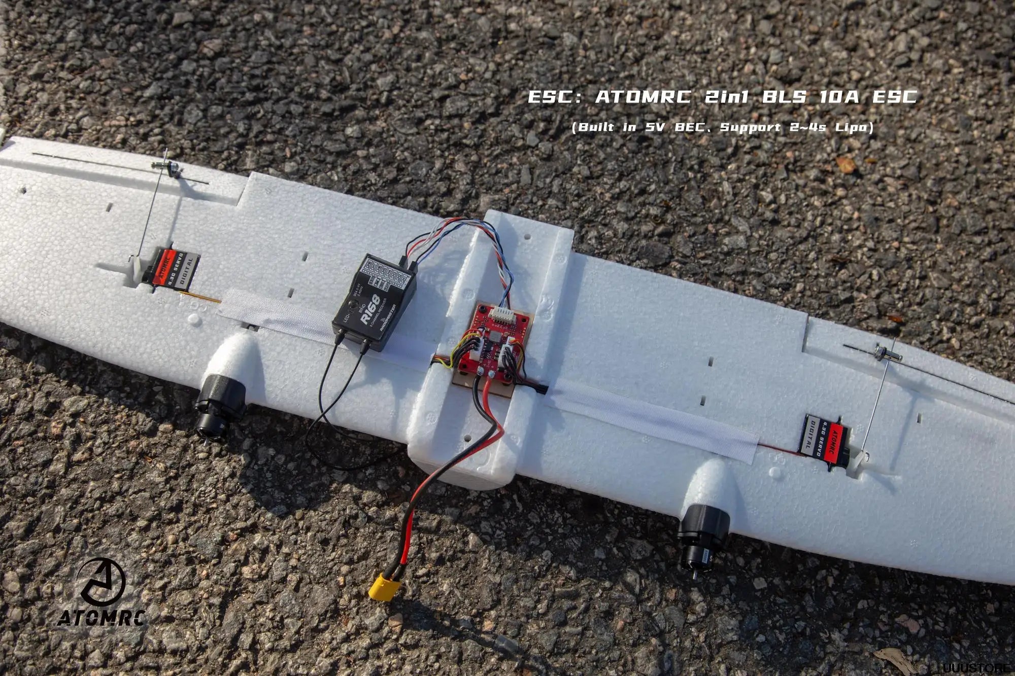 ATOMRC Flying Fish, 2 x1105 5000KV Motor 4x 4.3G Digital Servo