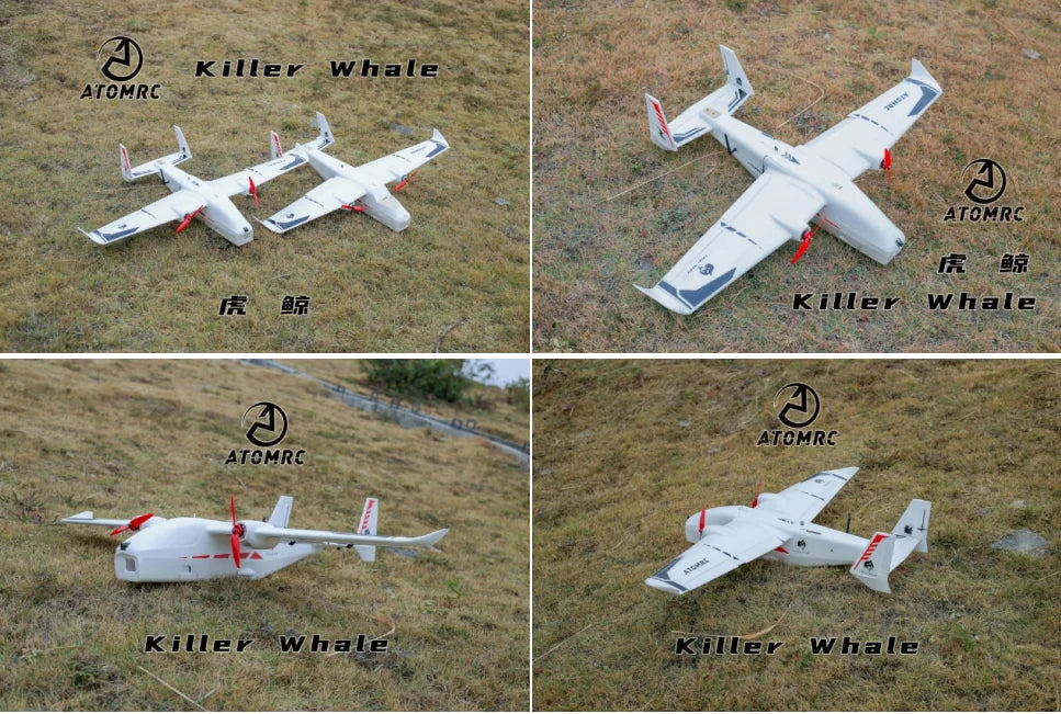 2023 ATOMRC Killer Whale RC Самолет 1255 мм Размах крыльев AIO EPP FPV Самолет с креплением для камеры БПЛА Комплект для самолетов/PNP/FPV RC Игрушки 7 Killer whale ATOMRC K: @3 65 @5 Killer Whale ATCMRC