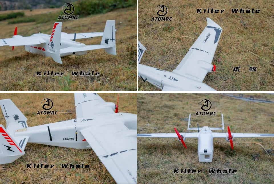 2023 ATOMRC Killer Whale RC Самолет 1255 мм Размах крыльев AIO EPP FPV Самолет с креплением для камеры БПЛА Комплект для самолетов/PNP/FPV RC Игрушки 8 Killer Whale ATOMRC ATCMRC R @x Killer whale ATORC A