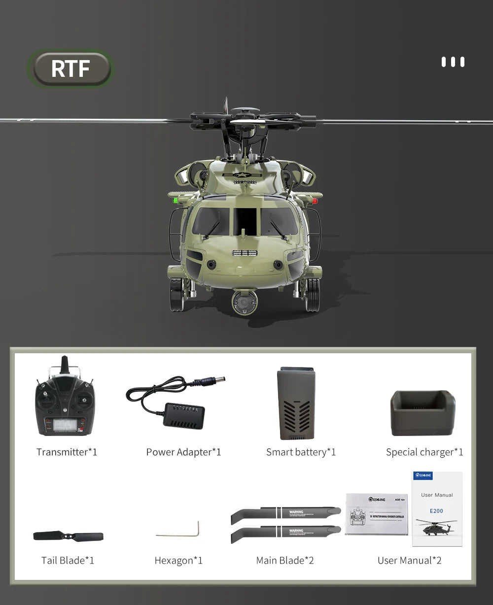 Eachine E200  RC Helicopter, 3ttnt E200 EAEuen Tail Blade*1 Hexagon