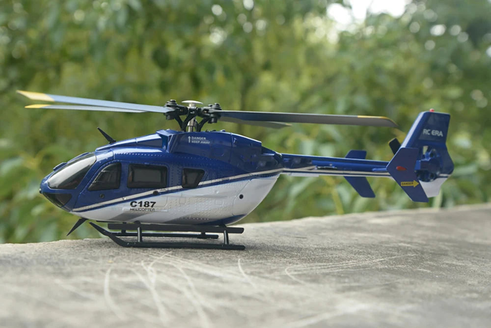 RC ERA C187 Rc-Hubschrauber – 2,4 G 4-Kanal-Einzelblatt-EC-135-Maßstab, 6-Achsen-Gyro-Elektro-Flybarless-RC-Fernbedienungshubschrauber RTF VS Eachine E120 18 RC ERA C187 Rc Helicopter, Stunt actions such as ascending, descending, forward, backward, left flying