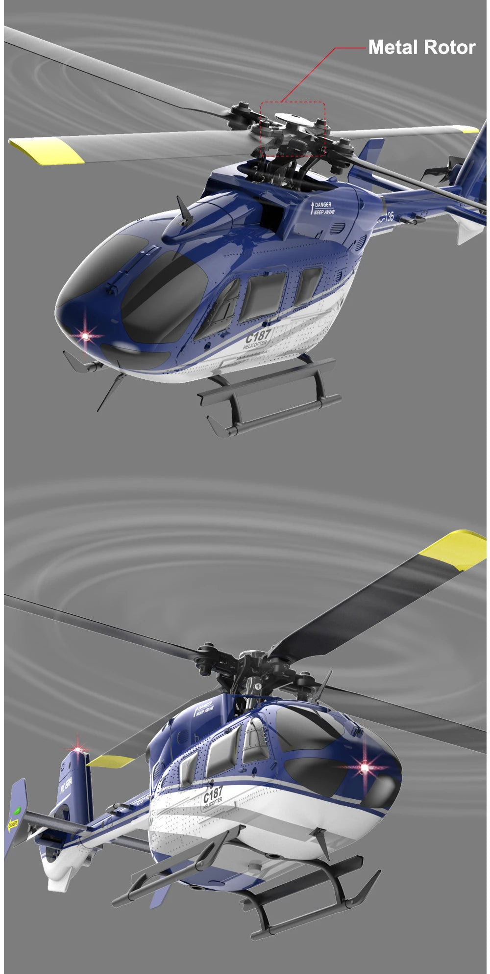 RC ERA C187 Rc-Hubschrauber – 2,4 G 4-Kanal-Einzelblatt-EC-135-Maßstab, 6-Achsen-Gyro-Elektro-Flybarless-RC-Fernbedienungshubschrauber RTF VS Eachine E120 23 RC ERA C187 Rc Helicopter, Metal Rotor danger MeepPAWAY 03 C187 7OE 4 "C187