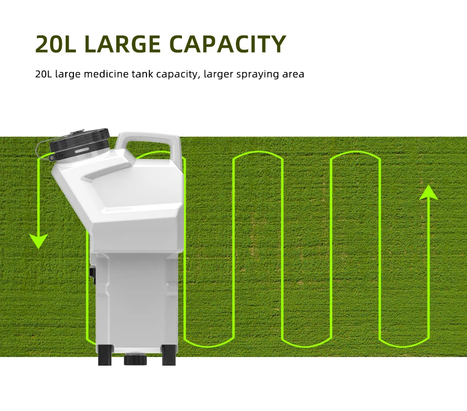 EFT G420 20L Agriculture Drone - 4-Axis 20L 20KG Agriculture Spray Spread Drone Compact with Hobbywing X9 PLUS Motor, JIYI K++ FC, Skydroid H12 13 EFT G420 20L Agriculture Drone, 20L LARGE CAPACITY 20L large medicine tank capacity, larger spraying