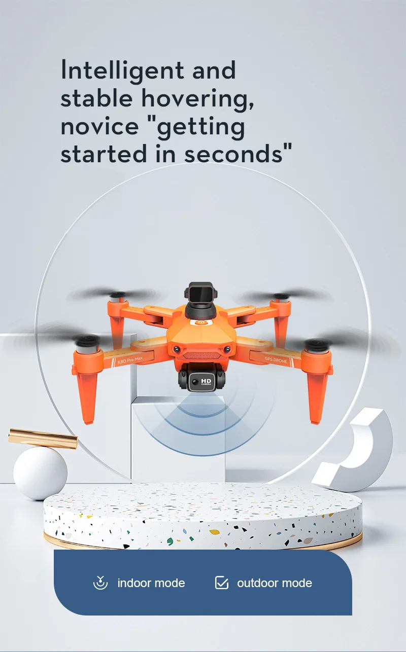K80 PRO MAX Drone, Intelligent and stable hovering, novice "getting started in seconds" Prot* He indoor