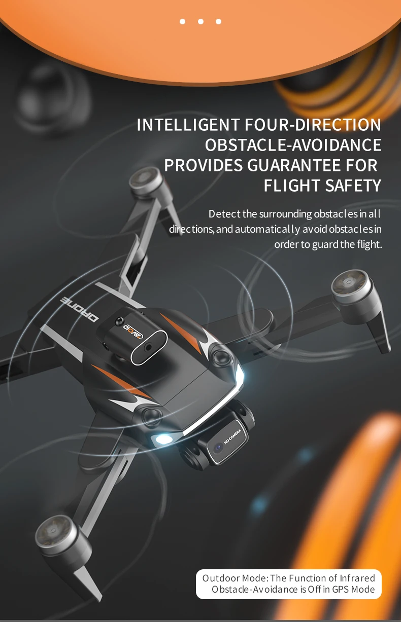 JJRC X25 Drone, INTELLIGENT FOUR-DIRECTION OBSTACLE-AVOIDANCE